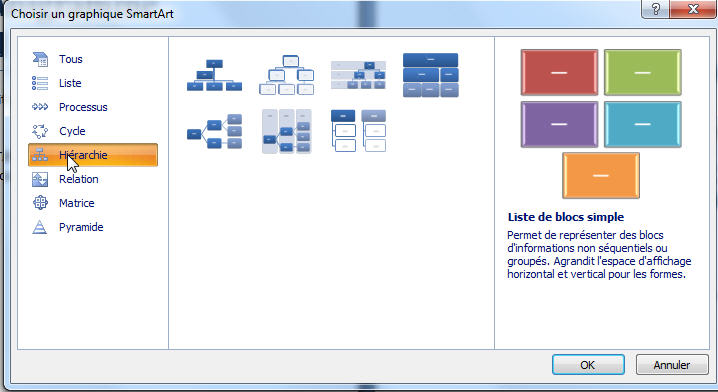 Faire un organigramme dans un document Word 