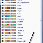 PowerPoint Choix de couleurs par thème