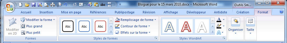 Outils format du_SmartArt