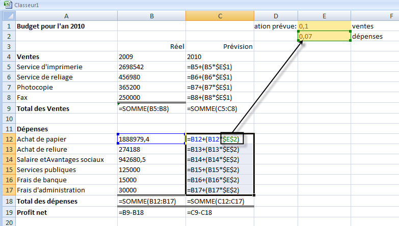 excel _formule absolue