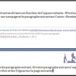Exemple de paragraphe et titre groupé