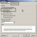 Word 2007 – Paragraphe – enchainement
