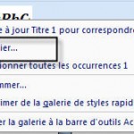 Word 2007 Modifier un style