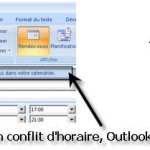 Avertissement conflit horaire