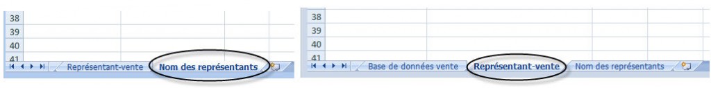 onglets 2 classeurs