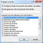 Choix protection de la feuille